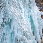 Štruktúra ľadu Brankovského vodopádu.