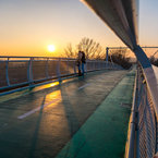 Západ slnka z mosta