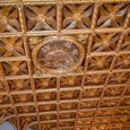 Pri pohľade na niektoré stropy v Bojnickom zámku sme skutočne žasli nad šikovnosťou vtedajších majstrov. 