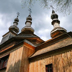 Gréckokatolícky drevený chrám svätého Michala v Ladomírovej.
