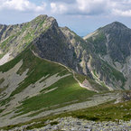 Úsek hlavného hrebeňa Západných Tatier medzi Baníkovom a Hrubou kopou.