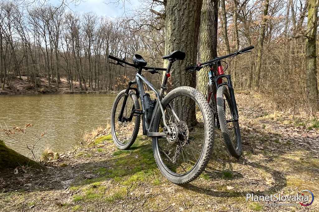 Pri vodnej nádrži v lokalite Remitáž pri obci Jelenec.