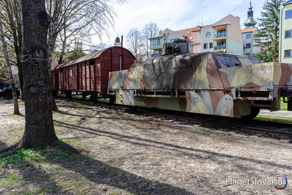 Guľometný vozeň z pancierového vlaku Hurban