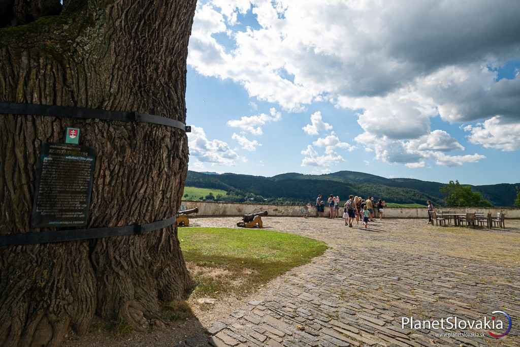 Nádvorie hradu Slovenská Ľupča.