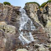 Vodopád Skok - 25 metrov vysoký vodopád v Mlynickej doline