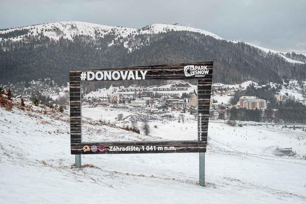 Lyžiarske svahy v oblasti Záhradište.