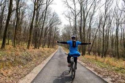 Tribečská hrebeňovka na bicykli
