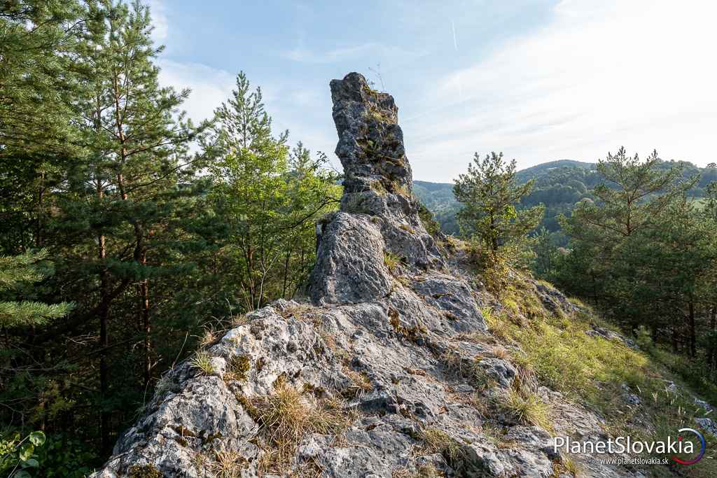 Hričovské rífy sú chránená prírodná pamiatka z ktorej sú pekné výhľady na Hričovské Podhradie a okolitú krajinu.