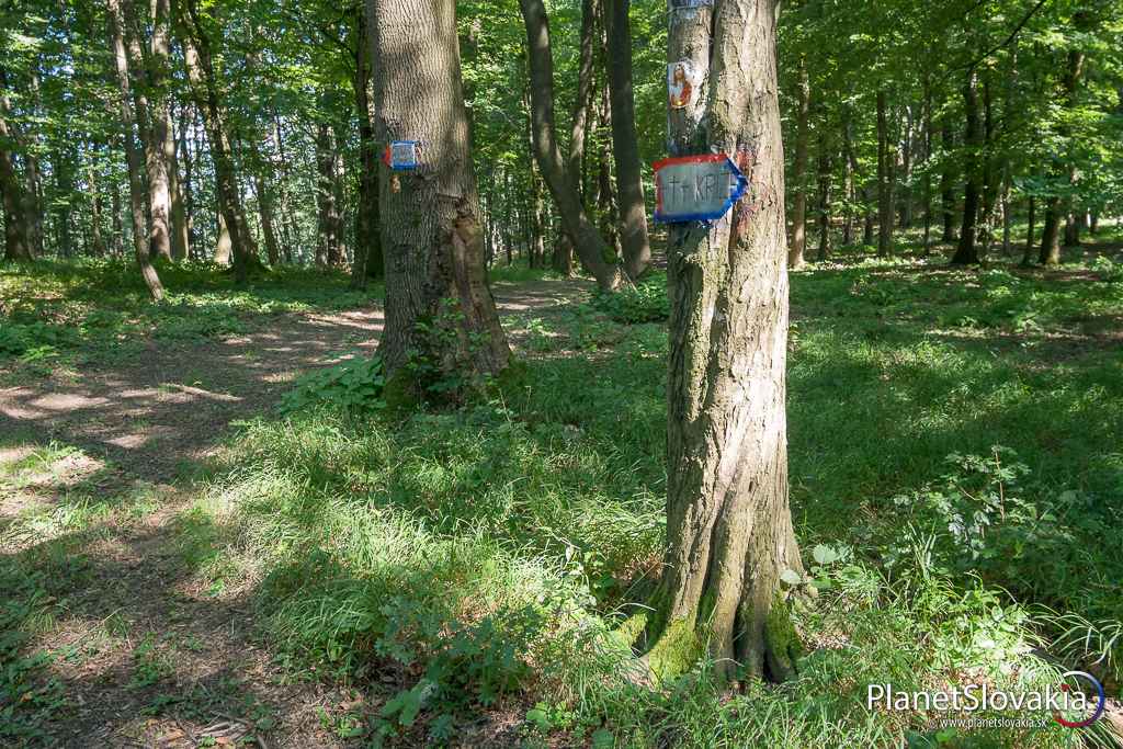 Značenia po ceste. Na vrchol Troch krížov Vás odnavigujú takéto smerovníky. V princípe sa nemáte kde stratiť.